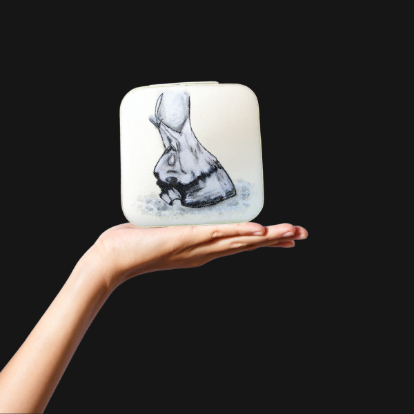 Joyero Casco Pintado a Mano