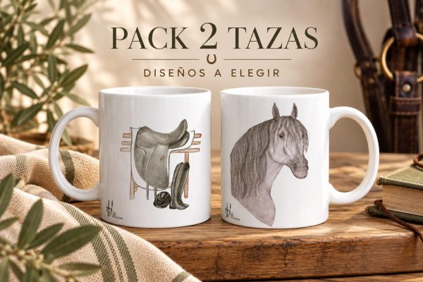 Pack 2 Tazas Ecuestres – Diseños a elegir